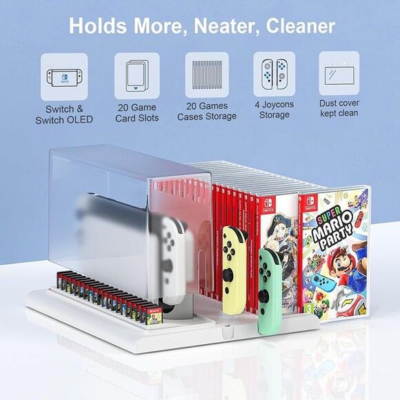 Switch Storage with Controller and Headphone Holder for Nintendo Switc - Picture 6 of 9